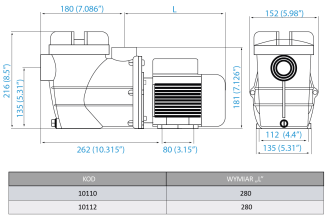 Pompa basenowa Tebas Saturn Mini 4m3/h - 2
