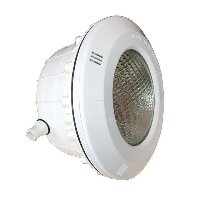 Lampa do basenu - EURO 12V, 300 W, 6000 lm.
Wykonana z tworzywa w kolorze białym. Dostarcza w komplecie z puszką montażową, uszczelkami i potrzebnymi śrubami. Dostępna również w wersji LED i LED kolor. Żarówkę 300 W można wymienić na żarówkę LED. Kabel przyłączeniowy 2-żyłowy. Lampa posiada stopień bezpieczeństwa IPX8 (zabezpieczenie przed wnikaniem kurzu i wilgoci)

Kontakt:
tel. 604 551 268, e-mail: biuro@vimaro.pl