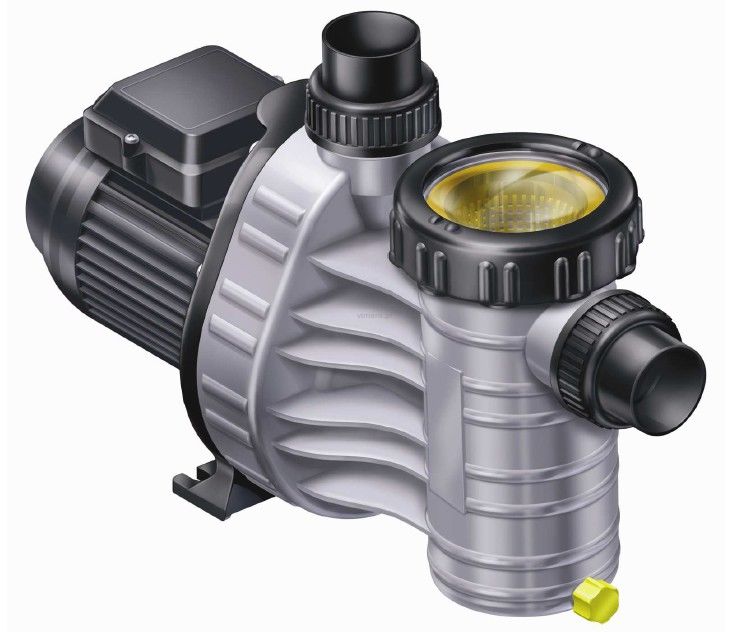 Pompa do basenu TEBAS AQUA PLUS 8 m3/h - napędzana jednofazowym silnikiem indukcyjnym o mocy 0,40 kW. Pompa Aqua Plus należy do podstawowej półki pomp - klasa 