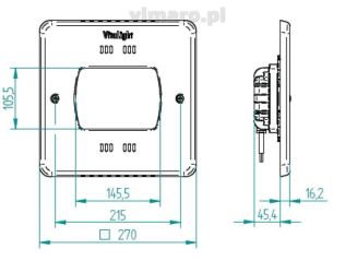 Lampa POWER LED 21er 24 V, 270 mm, 56 W, 9950 lm kwadrat - 2