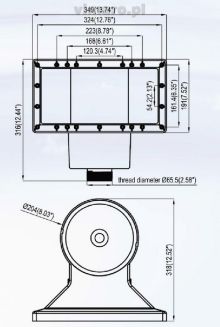 Miniskimmer Euro White Edition z reg. poziomu wody  - 2